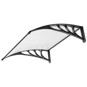 B0bjkbqsbj Vivohome 40 Inch X40 Polycarbonate Window Door Awning Canopy Transparent Black Brack