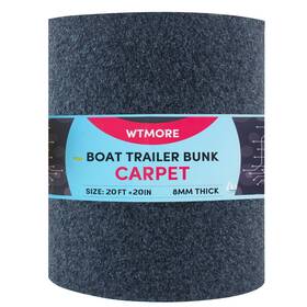 B0cdpxlk67 Wtmore Gray Boat Trailer Bunk Carpet 20in X 20ft Marine Grade Uv Resistant Polyester