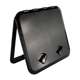 B08c9fmjp9 Yaemarine Marine Boat Deck Access Hatch And Lid - Black 20 Inch