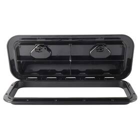 B08zxmf8g9 Yaemarine Marine Boat Deck Access Hatch Lid 24x9-5/8 Inch Black Caravan Rv