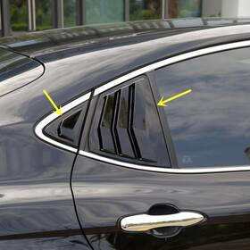 Ziwen 2024062601 Sport Style Quarter Window Scoops Louvers For Toyota Gloss Black 4pcs