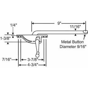 36-311 Zoro Select Window Operator Hand Casement 12 Inch L