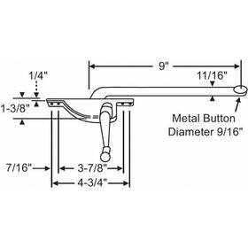 36-312 Zoro Select Window Operator Left Hand 12 Inch L