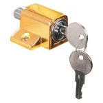 Primeline Tools U 9863 Keyed Sash Lock, 9/16 In. Projection, Diecast, Brass. Fixed Price $15.35.