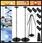 Boat Cover Support Poles 2-PACK, Adjustable Stainless Steel System, 16"-59" Heig. Fixed Price $85.99.