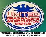 United Drag Racers Association Circuit Car -vintage Original Vinyl Decal Sticker. Fixed Price $10.83.