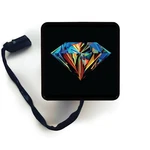 Hitch Cover Art - Diamond Design Trailer Receiver Led Brake Light. Fixed Price $23.90.