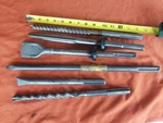 Set 6 Hilti & Unmarked Spline Drive Rotary Masonry Bits-chisels-concrete. Fixed Price $125.00.