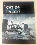 Caterpillar D4 Series Tractor Brochure 15 Pages 1960S. Fixed Price $24.95.