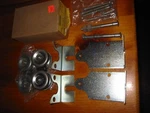 Barn Door Trolley Rollers Hangers Stanley X2650 1 Pair Zinc Plated Adjustable. Fixed Price $34.99.