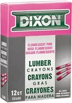 Dixon One Dozen Flourescent Pink Lumber Crayons (keel) 52600. Fixed Price $16.98.