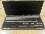 Vintage Starrett Inside Rod Micrometer Set With Case Model 124DZ 2-32 Inch. Fixed Price $250.00.
