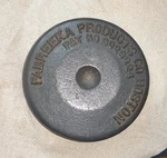 Fabreeka Products Co Cast Iron Paperweight Fabcel Waffle 3026224 / Free Shipping. Fixed Price $45.00.