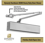 Dynasty Hardware 8500 Series Grade 1 Commercial Door Closer Silver. Fixed Price $79.99.