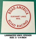 Road America Race Circuit Vinyl Decal Sticker - Vintage Racing Scca. Fixed Price $6.50.