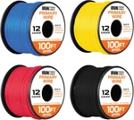 400 Ft 12 Gauge Primary Automotive Wire - Roll Assortment Pack 100 Of Cop. Fixed Price $50.77.