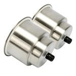 Amarine Made 2PCS Stainless Steel Cup Drink Holder With Drain Boat Rv. Fixed Price $15.99.