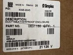 Simplex Truealarm Analog Sensing. Weatherproof Duct Housing Enclosure.. Fixed Price $650.00.