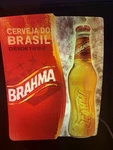 Brasil Brahma Beer Lamp Circular Fluorescent Light Colour Sign From 1990. Fixed Price $200.00.