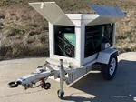 Onan 15JC-99R/5742P Generator Trailer: 15KW, Gas, Cyl 010-8121624. Fixed Price $3000.00.