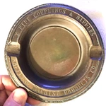 X Pipe Couplings & Nipples Vintage Brass Ashtray, Wheeling Machine Products. Fixed Price $27.95.