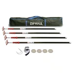10 Ft. Stainless Steel Dust Barrier Poles With Carry Bag. Fixed Price $185.00.