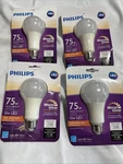 Philips 75W Equivalent Frosted A21 Dimmable Warmglow Led Light Bulb 4 Pack. Fixed Price $37.50.