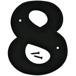 Hy-ko Address Number #8 Plastic Black Extra Large 6" 30200. Fixed Price $6.99.