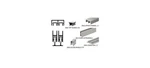 Crl D2203BN Nickel Track Assembly D603 Upper D602 Lower Nylon Wheels 144. Fixed Price $233.75.