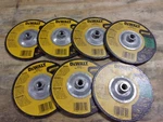 7PK. Dewalt 7" X 1/4" 5/8" Masonry Grinding Wheels # DW4759. Fixed Price $30.00.