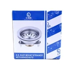 Easy Mount Strainer With Brass Nuts, Stainless Steel Csb, 724BSS New Box. Fixed Price $11.99.