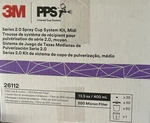 3M 26112 Pps Series 2.0 Spray Gun Cup, Lids And Liners Kit, Midi, 13.5 Oz.. Fixed Price $100.00.