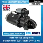 Starter Motor For Hatz 1716CCM Diesel 1985 - 24V 4.0KW. Fixed Price $200.82.