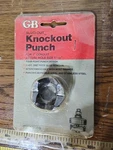 Gardner Bender Slug-out 1" Conduit Knockout Punch KD1000B 1-11/32" Diameter B12. Fixed Price $38.25.