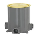 Hubbell Raco 98 Cu. Concrete Floor Box Gray Pvc P6344 W 1" And 3/4" Hubs. Fixed Price $55.99.
