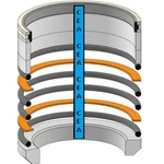 AH149844 Clam Boom Bucket Lift Cylinder Seal Kit Fits John Deere 455G 555G 650G. Fixed Price $61.80.