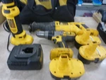 3 Dewalt 18V Nicd Power Tools, 1/2" Hammer Drill, Angle Reciprocating Saw. Fixed Price $89.99.