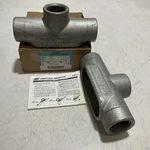 Cooper Crouse-hinds TB57 Condulet Conduit Outlet Body Size 1/2 Qty 222. Fixed Price $15.00.