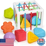 Likee Montessori Toys Year Old, 6PCS Multi Sensory Shapes, Baby 12+ Month. Fixed Price $10.49.