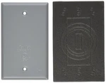 Taymac BC100S Weatherproof Metallic Device Cover, Blank, Single Gang, Gray. Fixed Price $6.42.