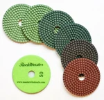 Rockmaster 4" Premium Wet Polishing Pads 800 Grit. Fixed Price $11.32.