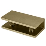 Crl Brushed Bronze No-drill Fixed Panel Glass Clamp Solid Brass. Fixed Price $16.51.