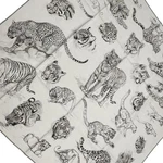 Hermes Carre 90 Dans L'atelier De Robert Dallet Silk 100% Scarf Nobox Tiger T36. Fixed Price $796.99.
