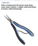 Lindstrom 7890RX Chain Nose Pliers RX7890 Long Fine Tip Precision Quality. Fixed Price $60.00.