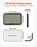 Rv Exit Window, Dot Approved. Fixed Price $204.81.