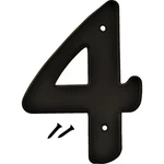 30204 Hy-ko 6 In. Black Gloss House Number Four. Fixed Price $40.49.