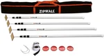 Zipwall SLP4 Spring Loaded Dust Barrier System 4X 12FT Poles 45AP93. Fixed Price $200.00.