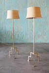 Visual Comfort Co. Designer Brass Vintage Floor Lamps - Pair. Fixed Price $1200.00.