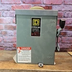 Square General Duty Safety Switch D221NRB 30A, 240V. Fixed Price $80.00.