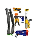 Nerf Gun Lot Recon CS-6, Dart Tag, Dual-strike Mega, Ammo Belt, Tripod +. Fixed Price $34.87.